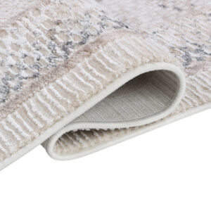 Tappeto Como Crema Beige con Cornice