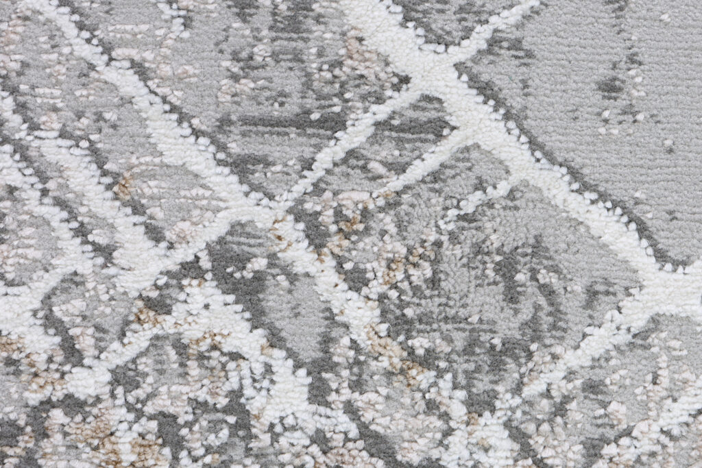Tappeto Como Grigio Beige a Quadri