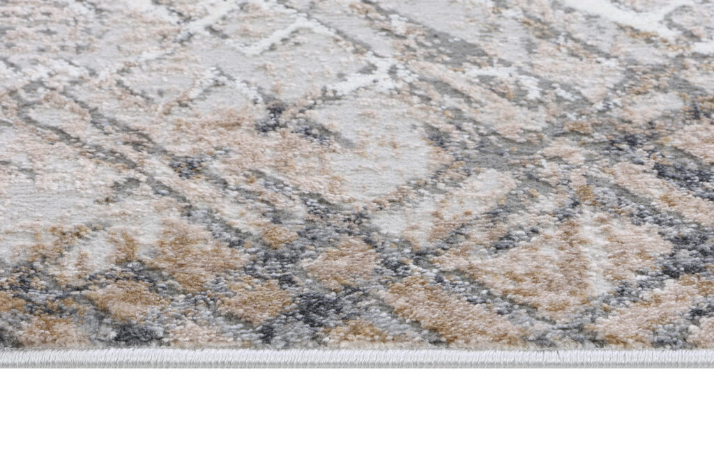 Tappeto Como Grigio Beige a Quadri