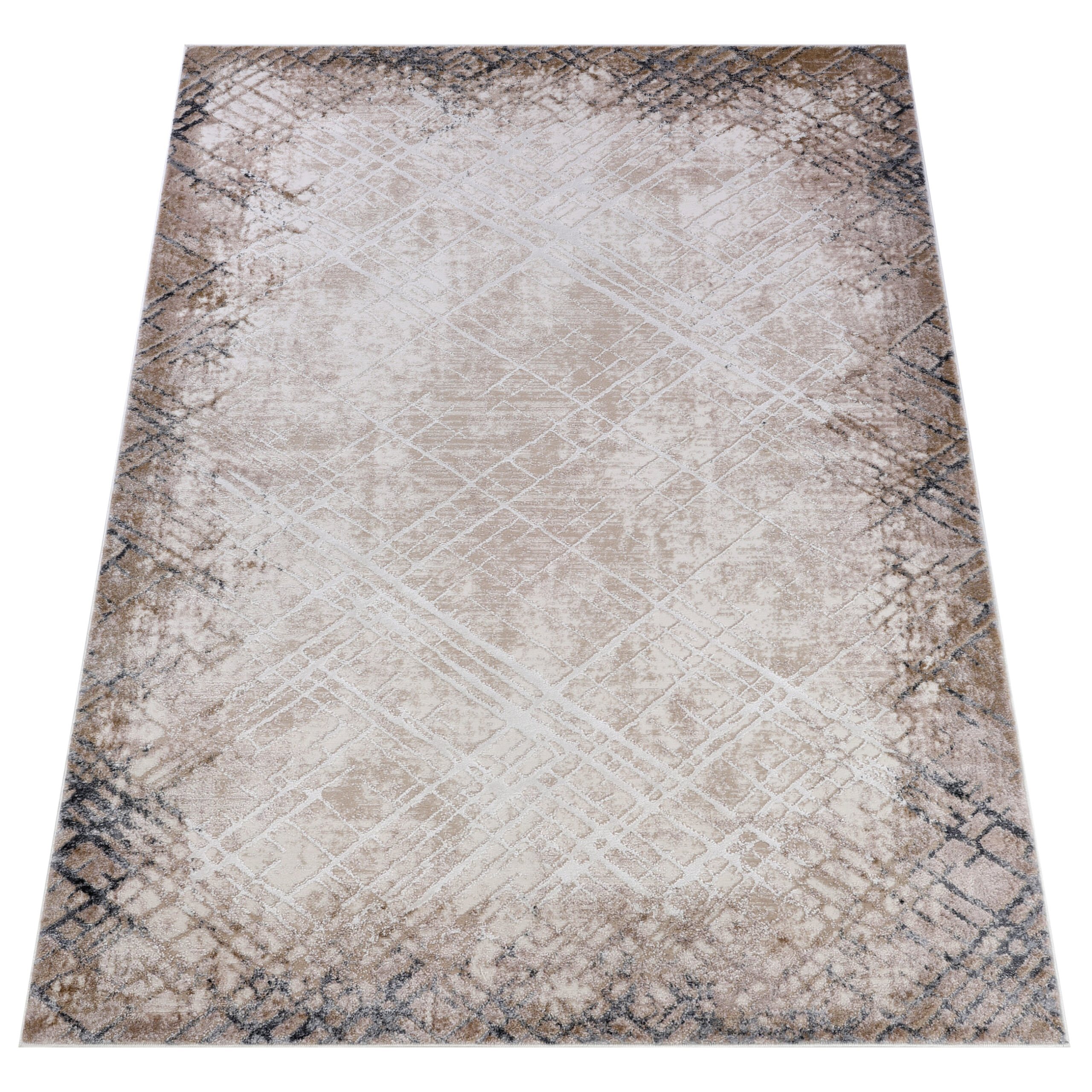 Tappeto Como Beige Crema a Quadri