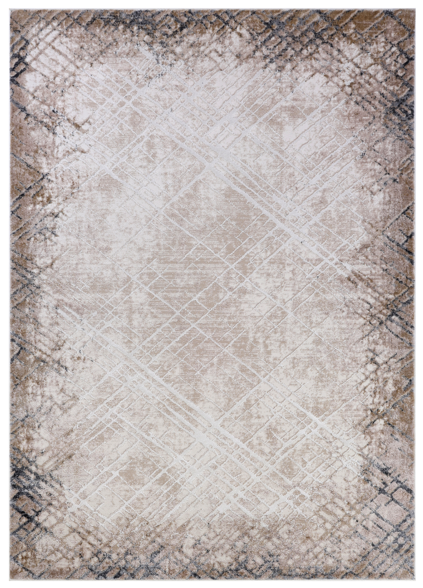 Tappeto Como Beige Crema a Quadri