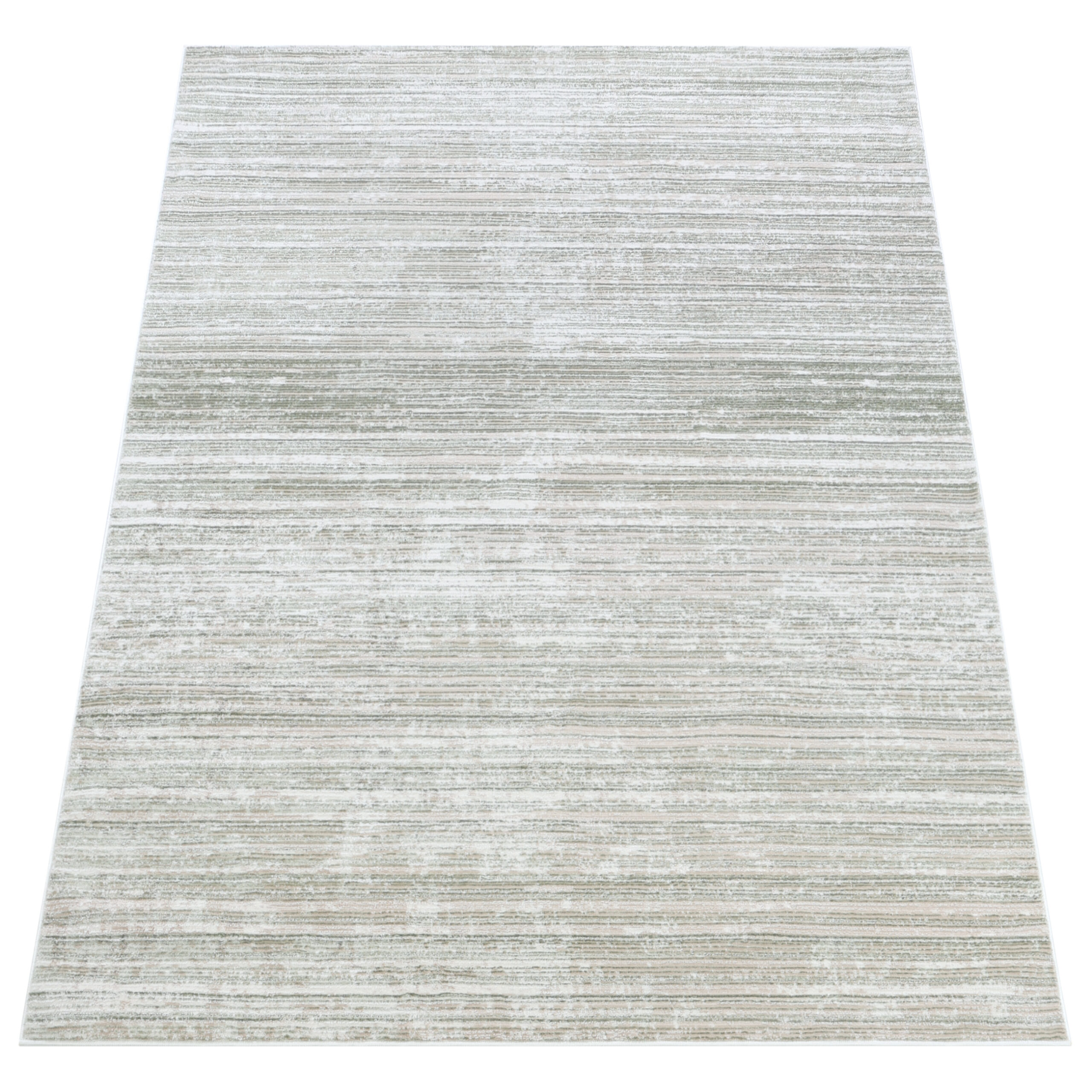 Tappeto Como Verde Crema Moderno