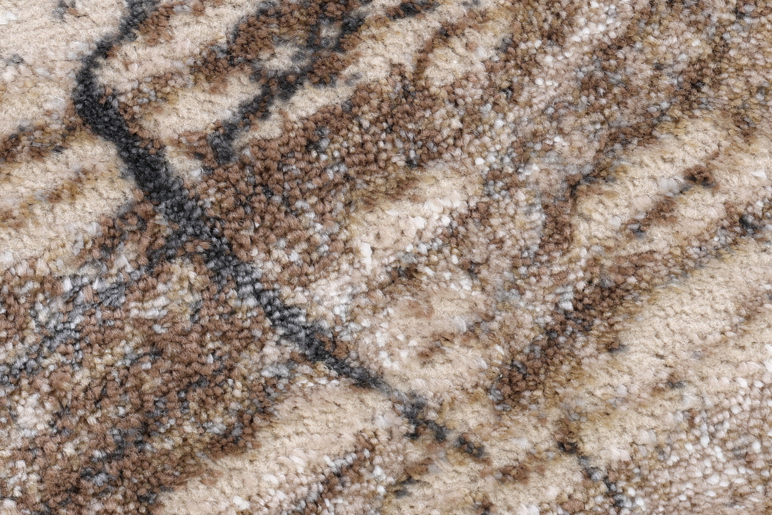 Tappeto Como Marrone Beige a Tronco d'Albero