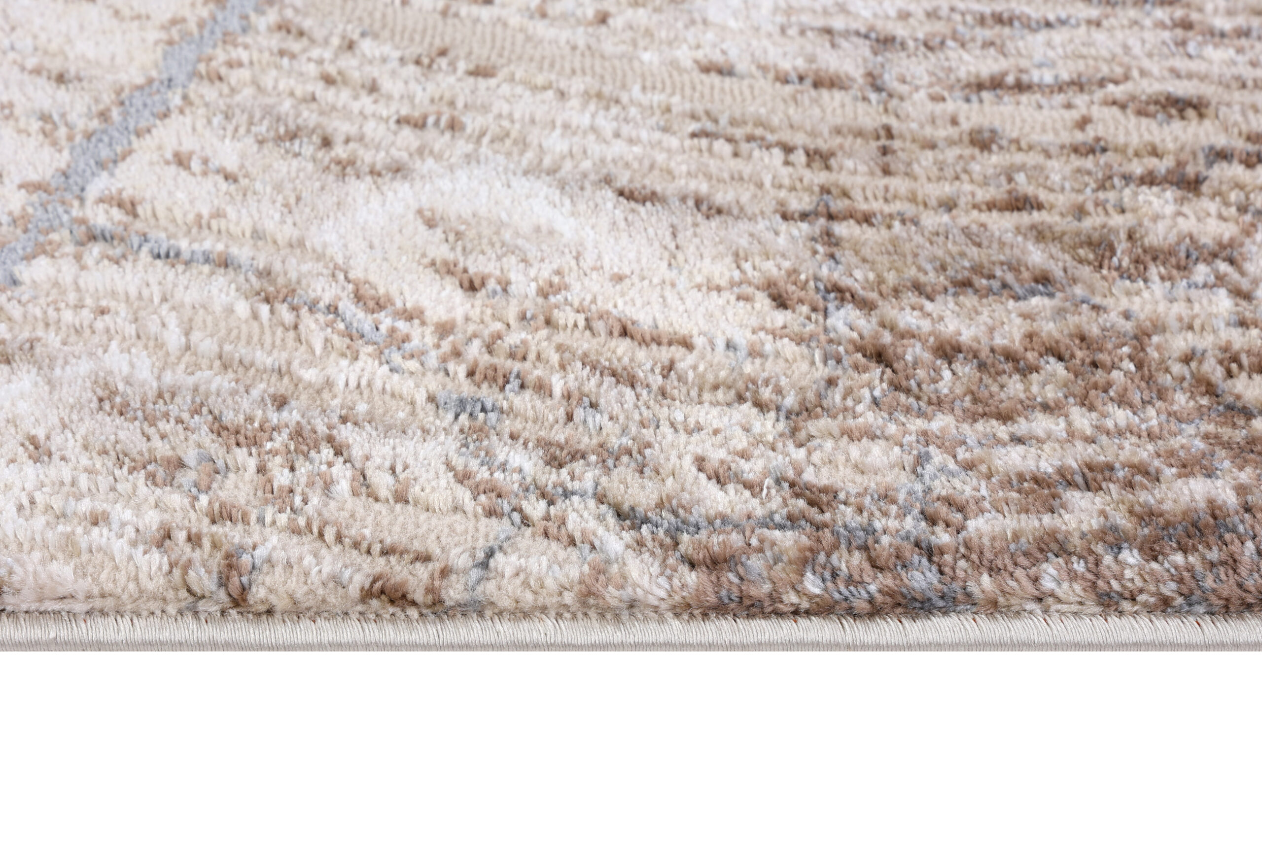 Tappeto Como Marrone Beige a Tronco d'Albero