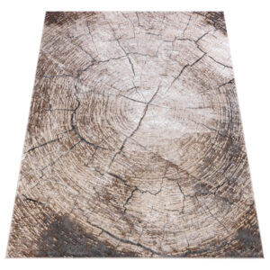 Tappeto Como Marrone Beige a Tronco d'Albero