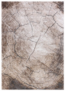 Tappeto Como Marrone Beige a Tronco d'Albero
