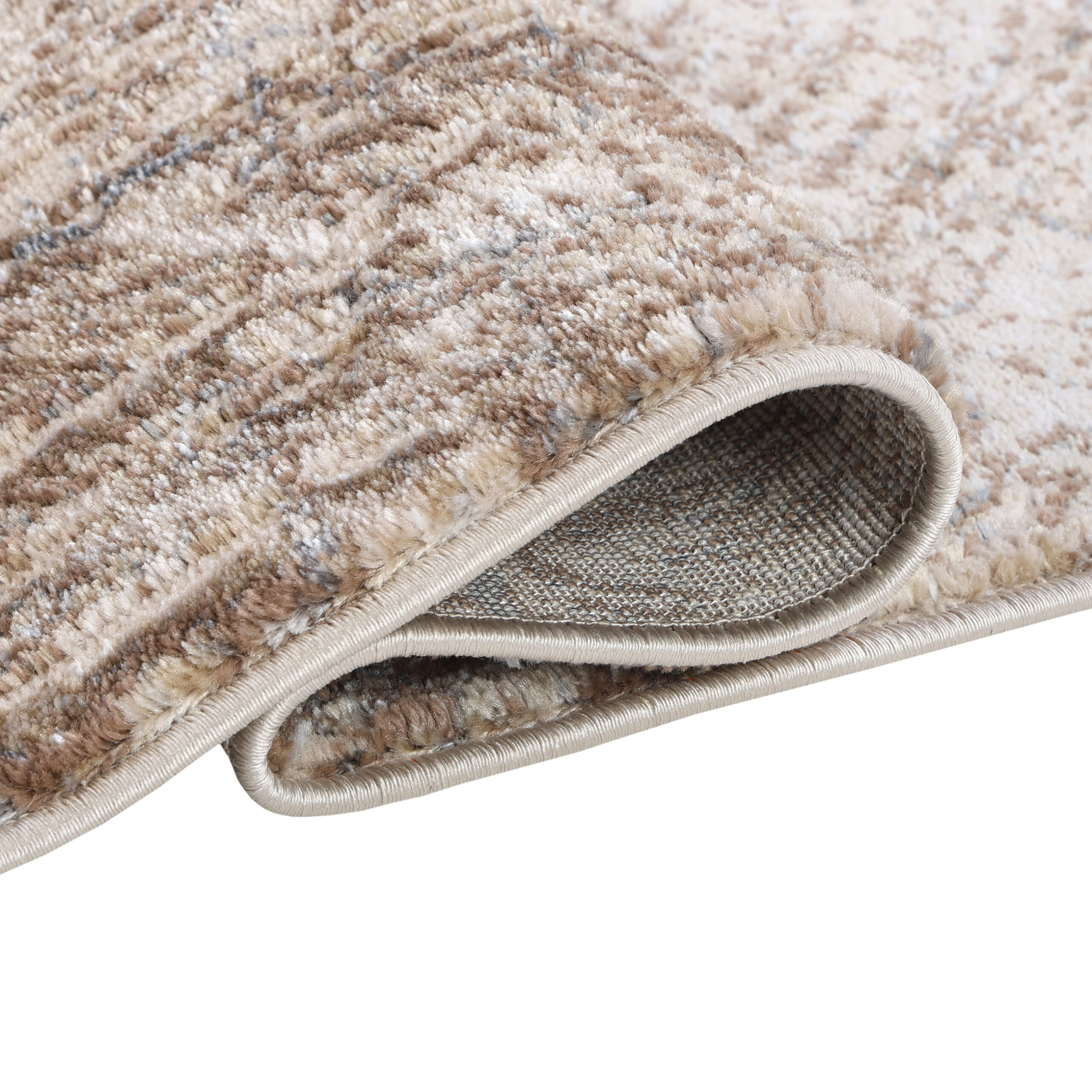 Tappeto Como Marrone Beige a Tronco d'Albero