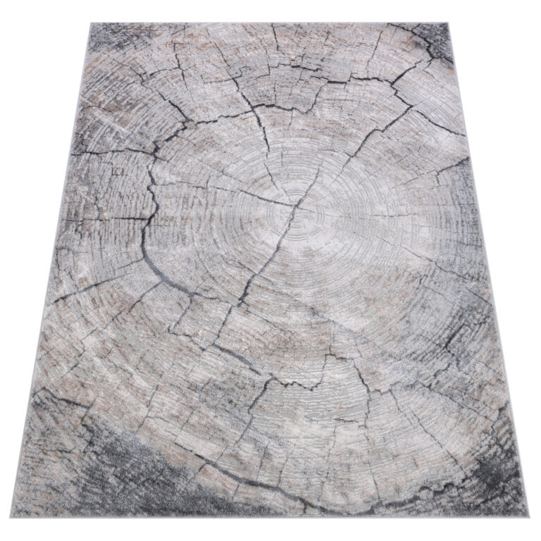 Tappeto Como Grigio Beige a Tronco d'Albero