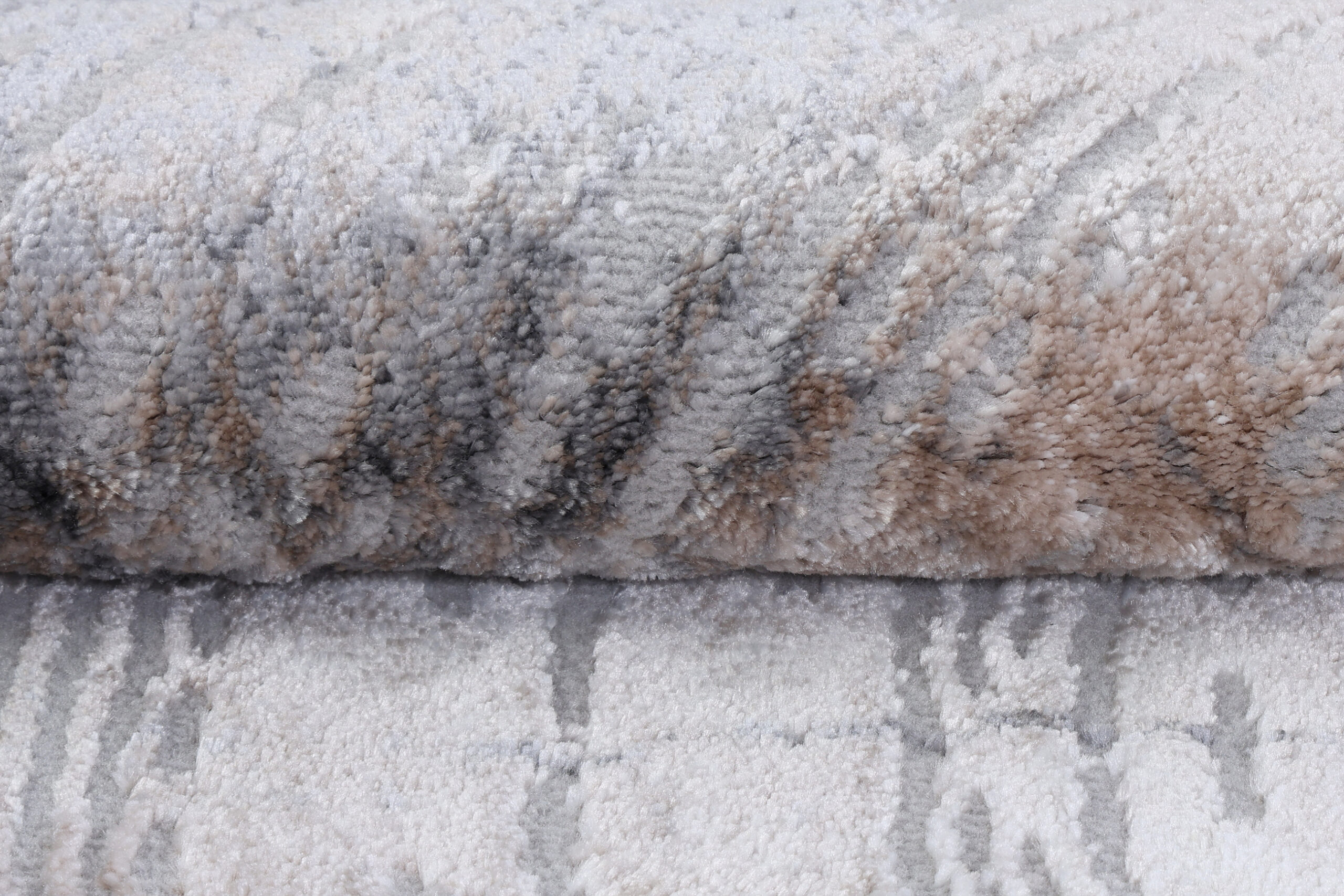 Tappeto Como Grigio Beige a Tronco d'Albero