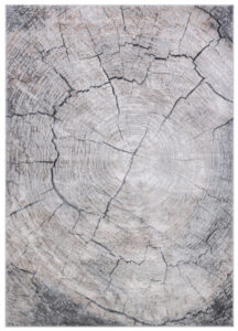 Tappeto Como Grigio Beige a Tronco d'Albero