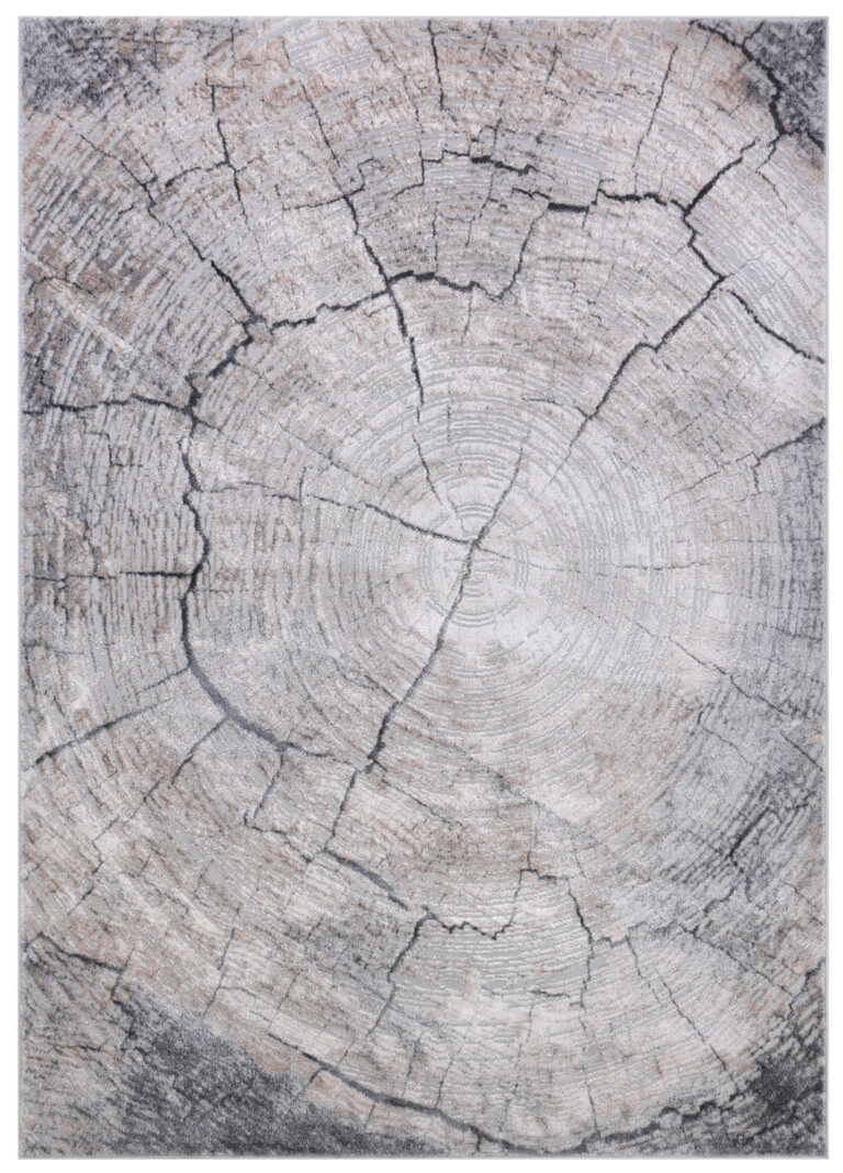 Tappeto Como Grigio Beige a Tronco d'Albero