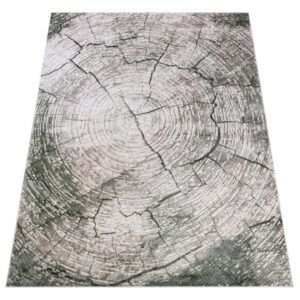 Tappeto Como Beige Verde a Tronco d'Albero