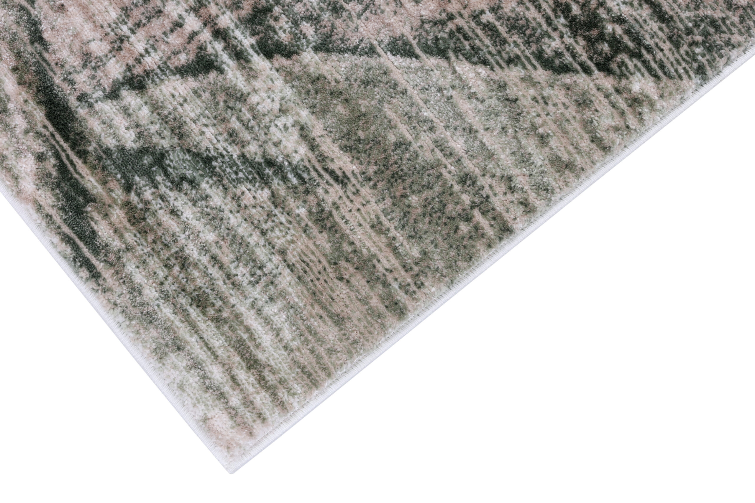 Tappeto Como Beige Verde Astratto