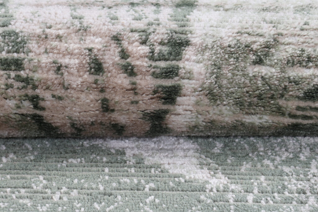 Tappeto Como Beige Verde Astratto