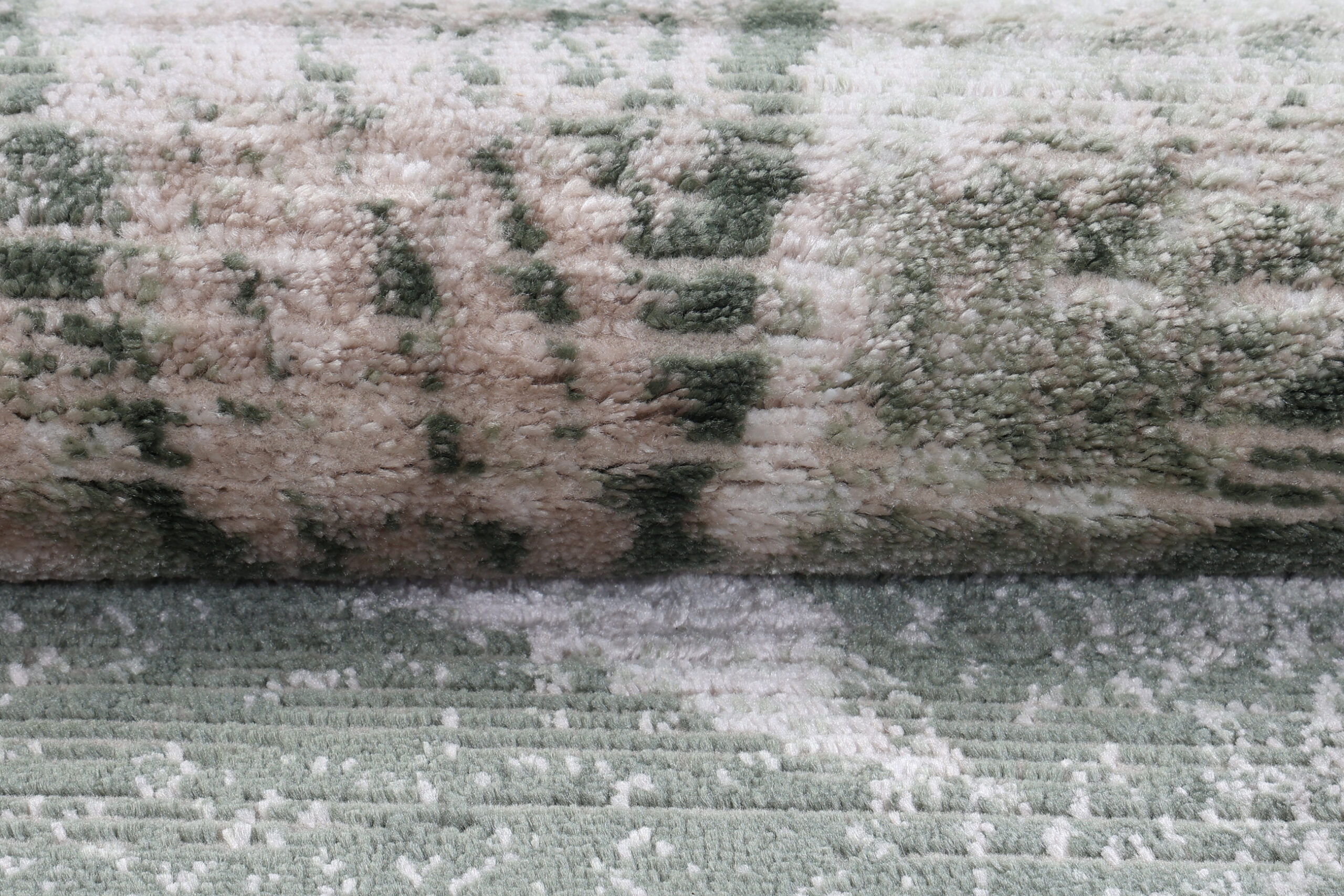 Tappeto Como Beige Verde Astratto