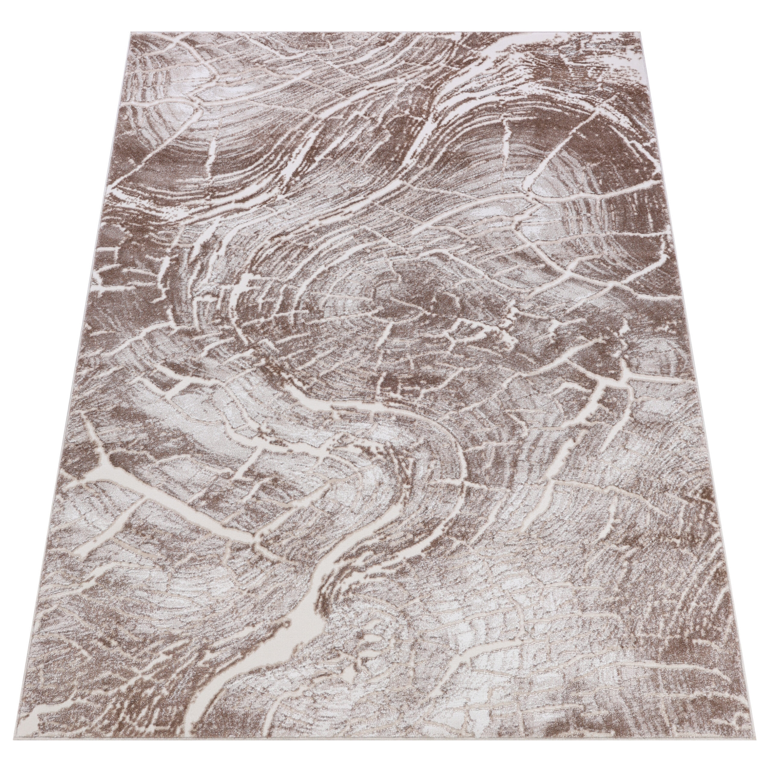 Tappeto Como Beige Struttura Legno