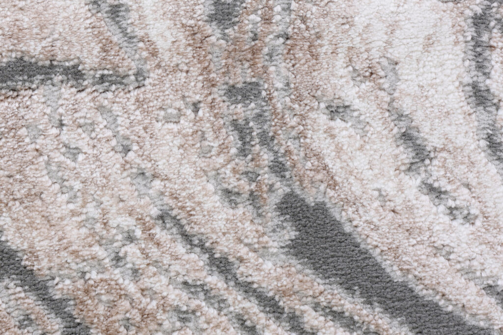 Tappeto Como Beige Grigio Struttura Legno