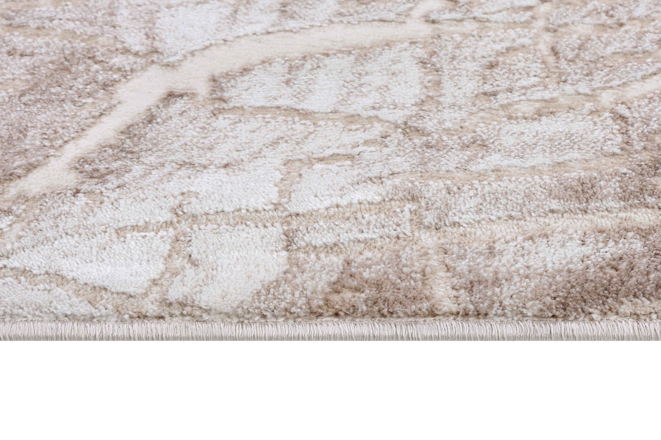 Tappeto Como Beige Chiaro Struttura Legno