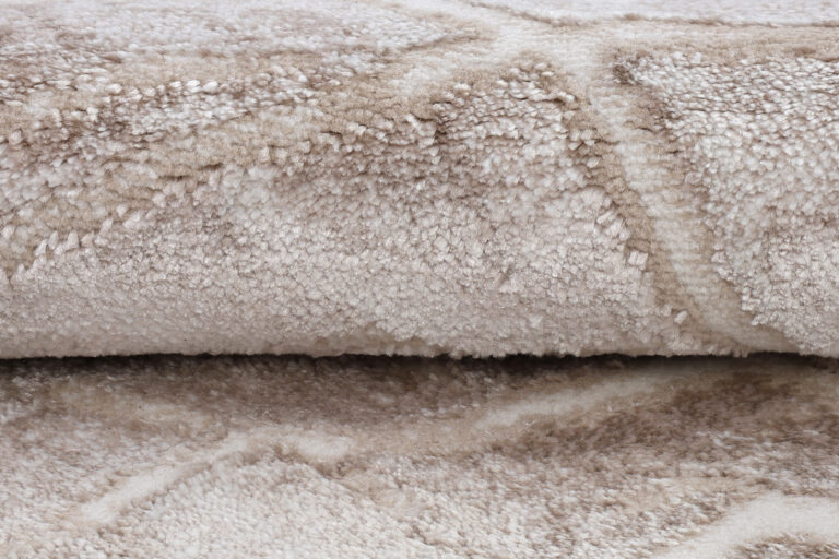 Tappeto Como Beige Chiaro Struttura Legno