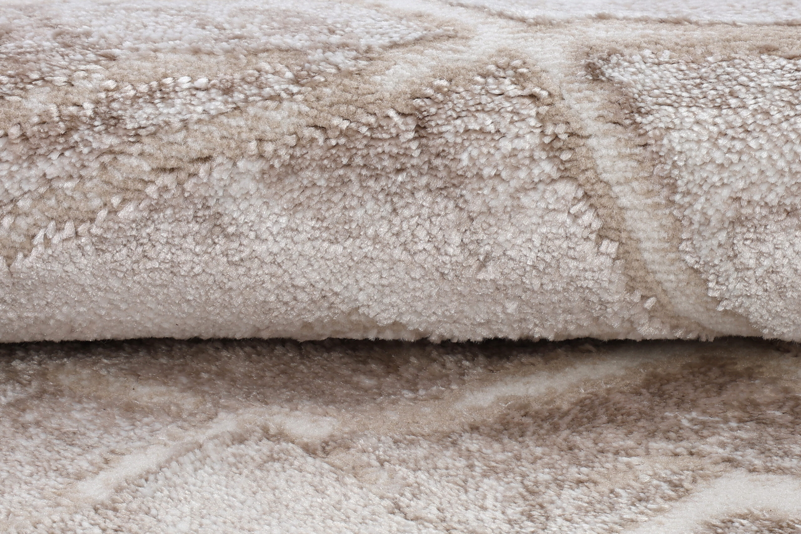 Tappeto Como Beige Chiaro Struttura Legno