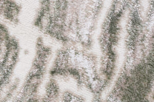 Tappeto Como Beige Verde Struttura Legno