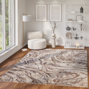 Tappeto Como Beige Crema Marmo