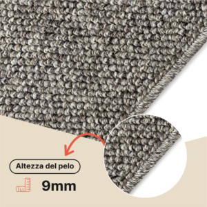 Tappeto Esterno Calma Grigio Scuro