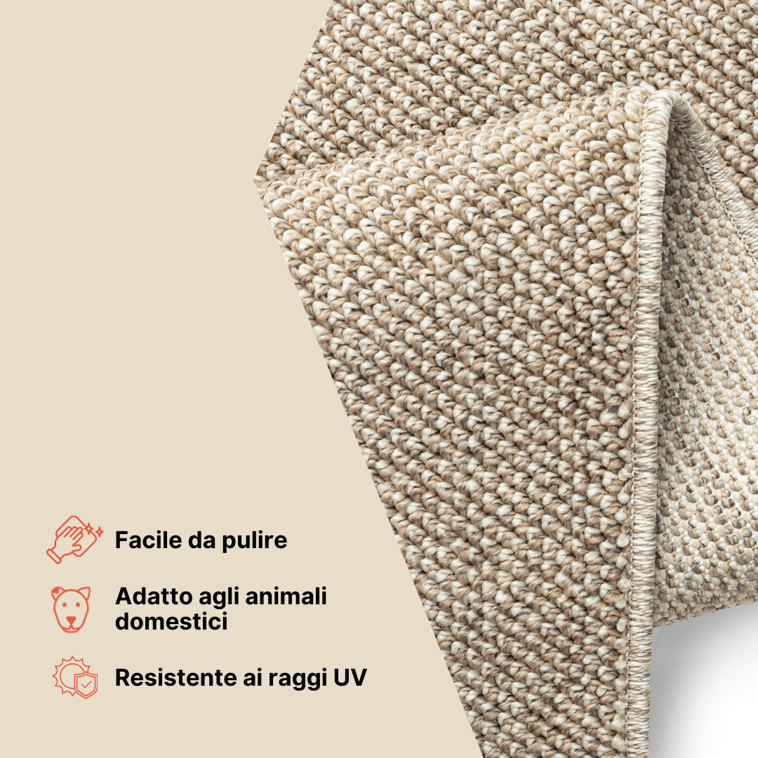 Tappeto Esterno Calma Beige