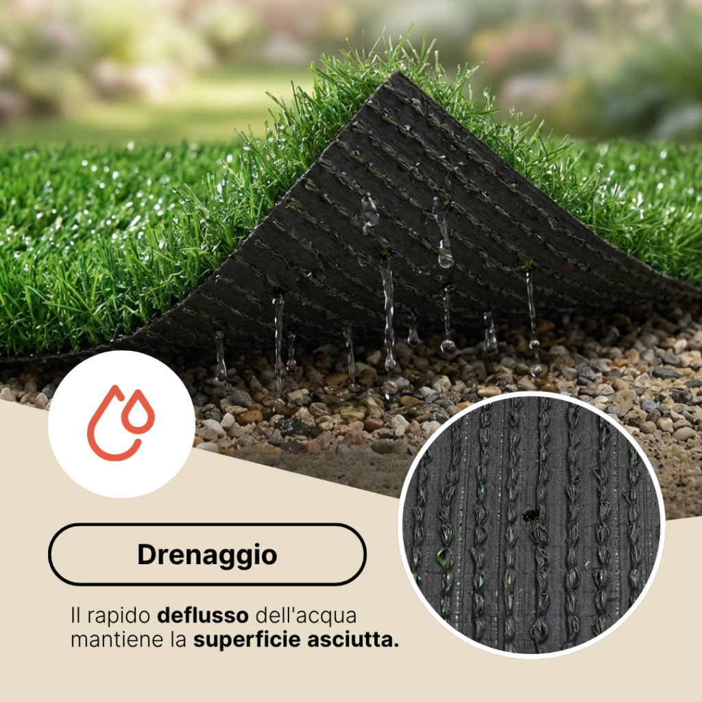 Erba Sintetica Verde 40 mm