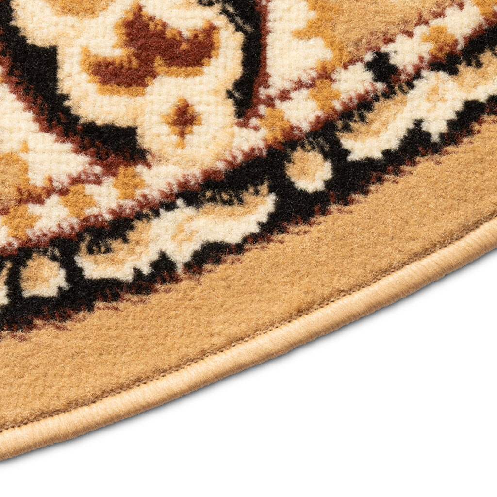 Tappeto Atlas Ovale Beige Marrone Tradizionale Medaglione