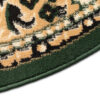 Tappeto Atlas Ovale Verde Beige Tradizionale Medaglione