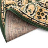 Tappeto Atlas Ovale Verde Beige Tradizionale Medaglione