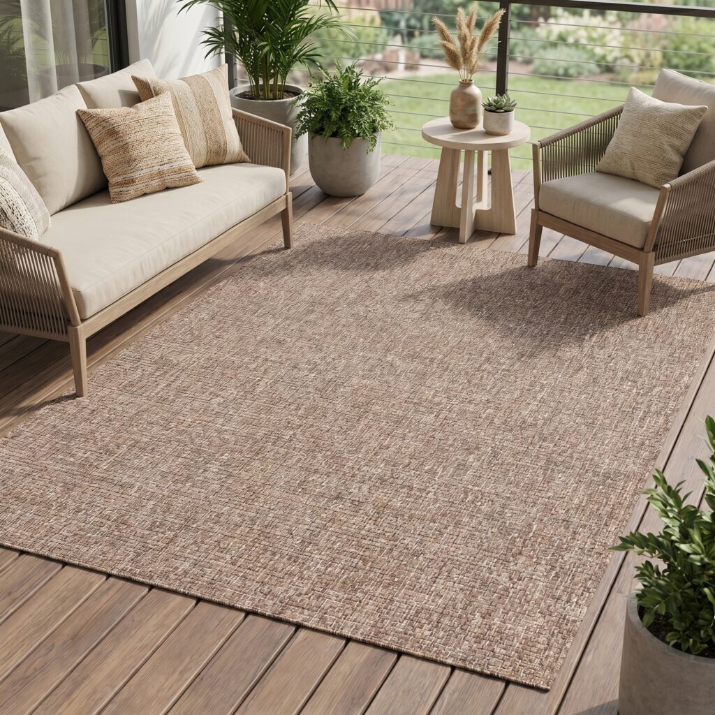 Tappeto Esterno Verano Marrone