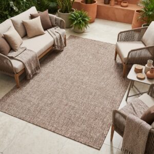 Tappeto Esterno Verano Marrone