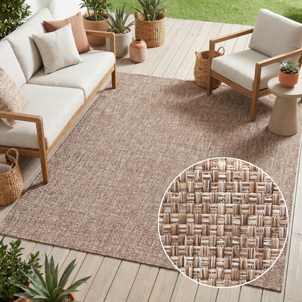 Tappeto Esterno Verano Marrone