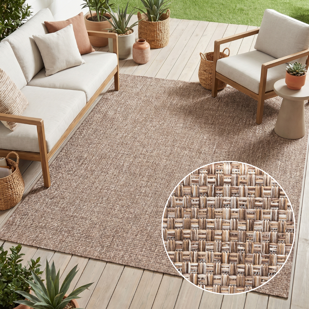 Tappeto Esterno Verano Marrone