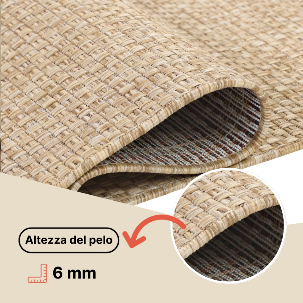Tappeto Esterno Verano Marrone