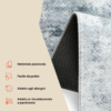 Tappeto Bari Motivo Astratto Grigio Blu Antiscivolo