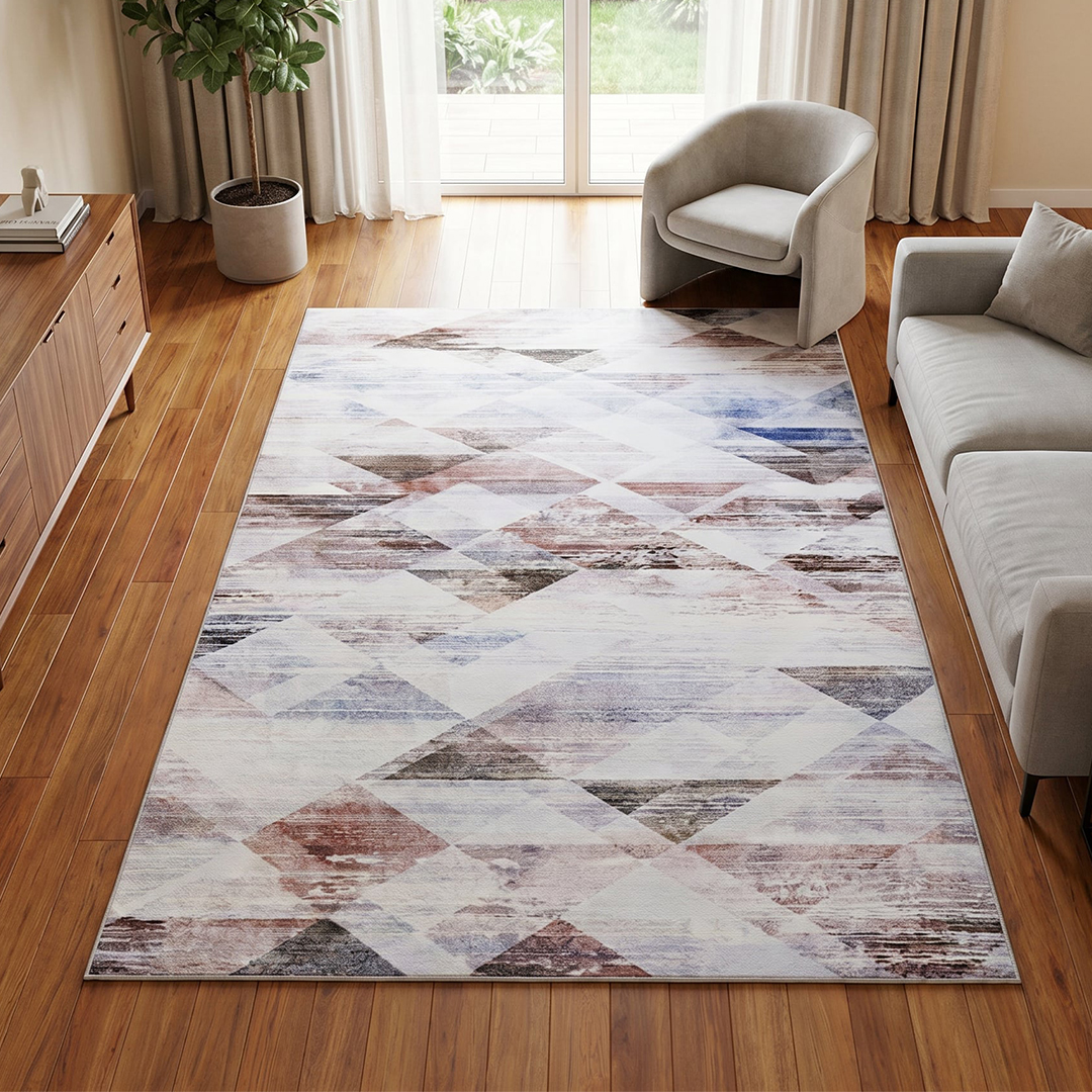 Tappeto Venezia Moderno Geometrico Multicolore Antiscivolo