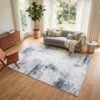 Tappeto Venezia Astratto Moderno Blu Grigio Antiscivolo