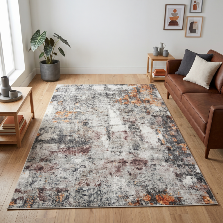 Tappeto Bari Astratto Multicolore Antiscivolo