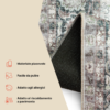 Tappeto Ispahan Grigio Floreale Antiscivolo
