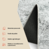 Tappeto Bari Motivo Astratto Grigio Chiaro Antiscivolo