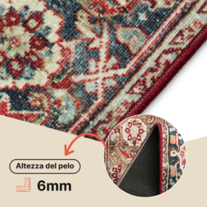 Tappeto Ispahan Multicolore Classico Antiscivolo