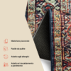 Tappeto Ispahan Bordeaux Tradizionale Antiscivolo