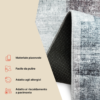 Tappeto Venezia Moderno Geometrico Carminio Grigio Antiscivolo