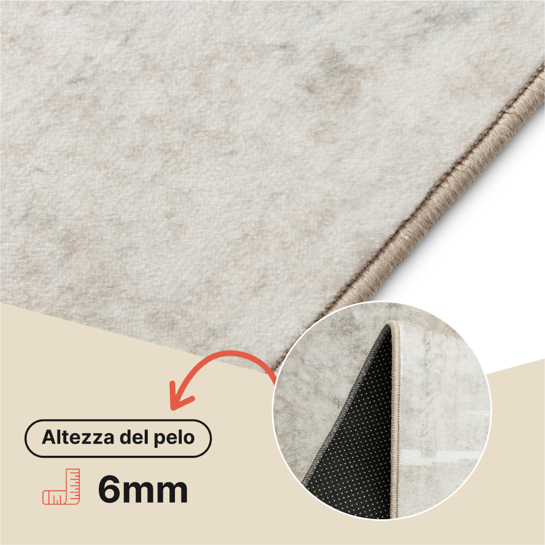 Tappeto Venezia Geometrico Astratto Marrone Beige Antiscivolo