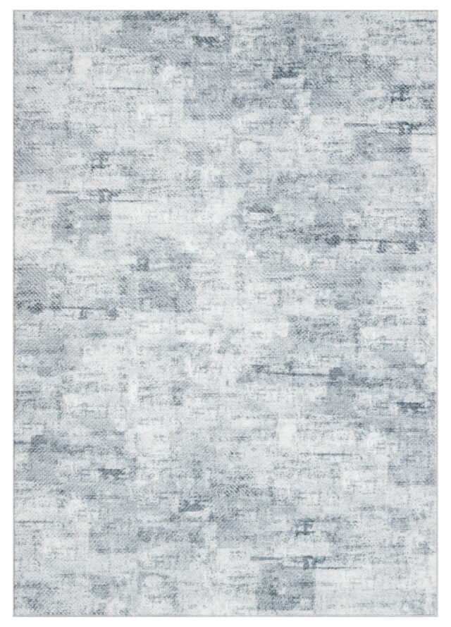 Tappeto Bari Motivo Astratto Grigio Blu Antiscivolo