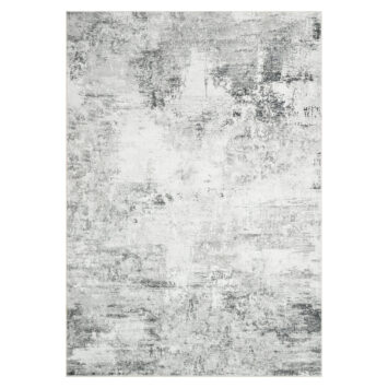 Tappeto Bari Motivo Astratto Grigio Scuro Crema Antiscivolo