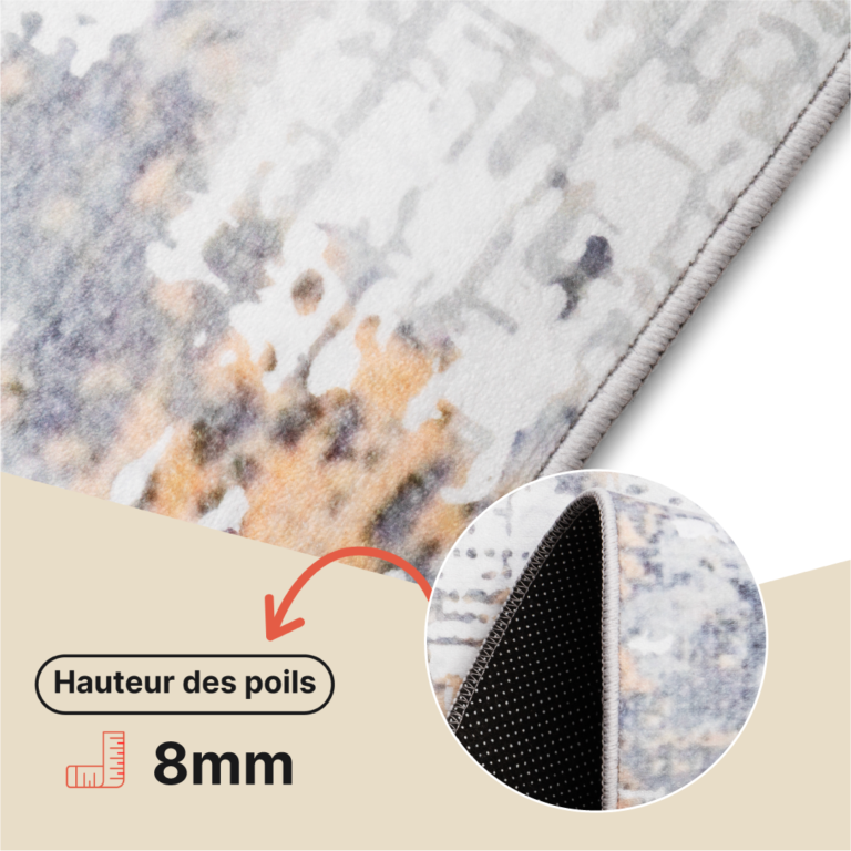 Tappeto Ash Grigio Ruggine Antiscivolo